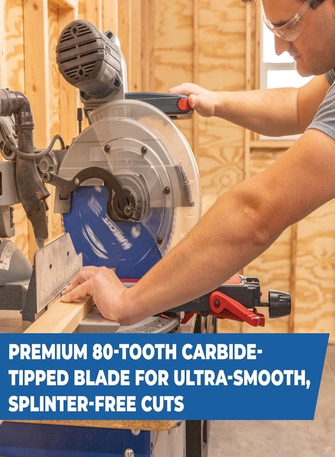 Kreg 12" SureCut Fine Finishing 80-Tooth Saw Blade - Carbide-Tipped Blade - For Miter & Table Saws - Smooth, Quiet Operation for Cabinetry & Trim - User-Friendly Woodworking - KSB12FF80 - Image 3