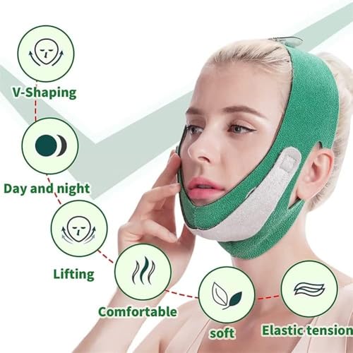 ZSIGNS Breathable Face Lifting Belt V Shape Face Slimming Mask for Women Double Chin Belts Ultra-Thin Strap Band Anti Wrinkle Mask (Pack of 1) - Image 5