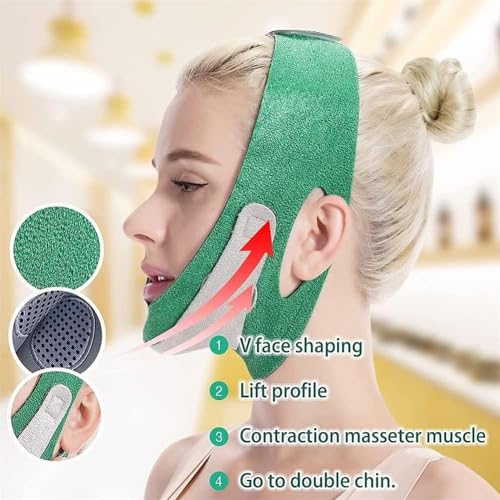 ZSIGNS Breathable Face Lifting Belt V Shape Face Slimming Mask for Women Double Chin Belts Ultra-Thin Strap Band Anti Wrinkle Mask (Pack of 1) - Image 3