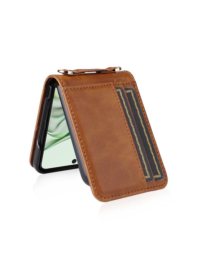 اس-توب جراب لهاتف Motorola Razr 50 Ultra، جراب هاتف قابل للطي مصنوع من مادة البولي يوريثان، وحقيبة بطاقات كروس بودي - Image 5