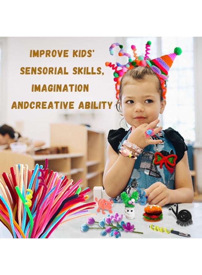 مجموعة أعواد تشكيل ملونة 30 قطعة – خيوط شنيون مرنة 6مم×12 بوصة للحرف اليدوية وأعمال DIY للأطفال والكبار، أدوات فنية لتزيين المنزل وصنع الهدايا والألعاب التعليمية - Image 3
