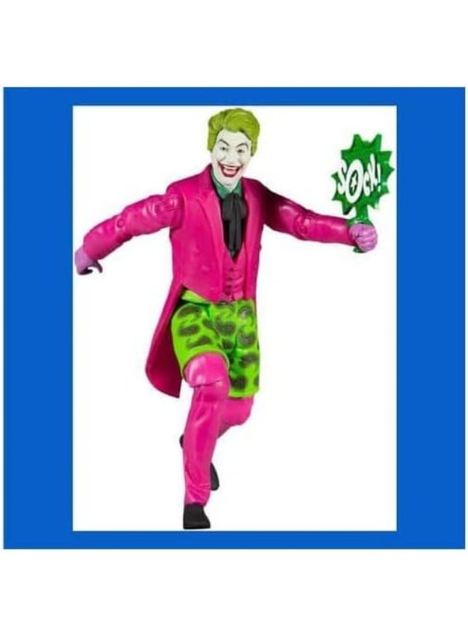 Bandai ألعاب مكفارلاني من دي سي كوميكس باتمان الكلاسيكي من سلسلة التلفزيون 1966 شخصية الجوكر السباحة 6" مع الملحقات - Image 2