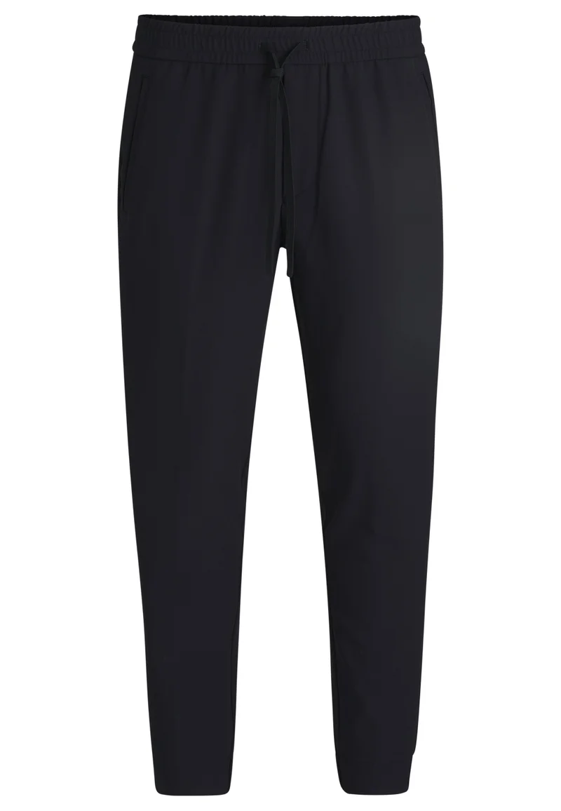 BOSS Tapered-fit trousers in water-repellent stretch fabric