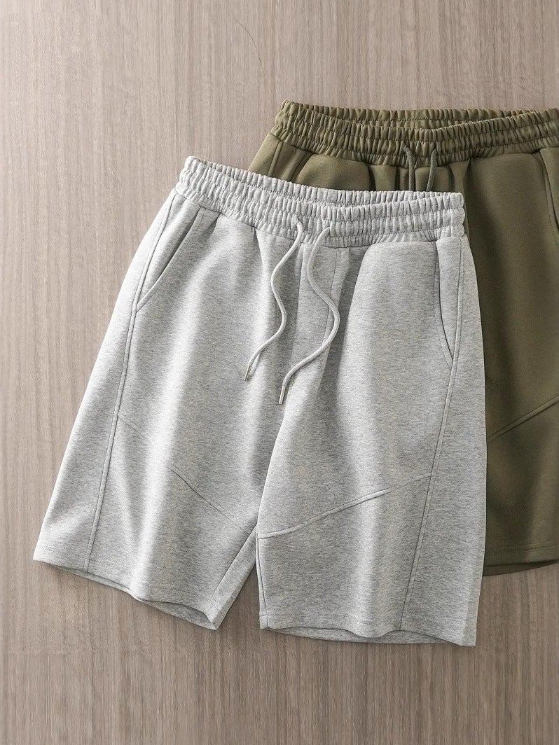 Men's Casual Shorts American Style Heavyweight Sweat Shorts Loose Fit 5/8 Length - Image 2