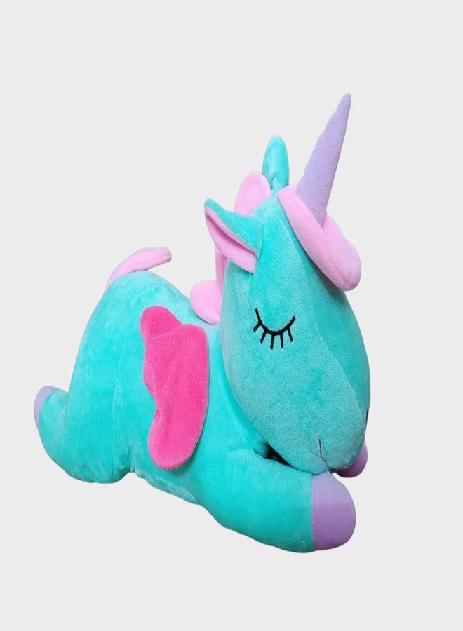 Stuff Tree Sleeping Unicorn 45 cm Sea Green for Kids (Sleeping Unicorn 45 cm Sea Green) - Image 2