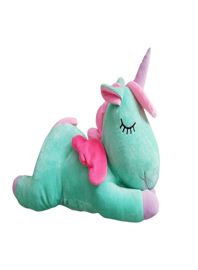 Stuff Tree Sleeping Unicorn 45 cm Sea Green for Kids (Sleeping Unicorn 45 cm Sea Green) - Image 1