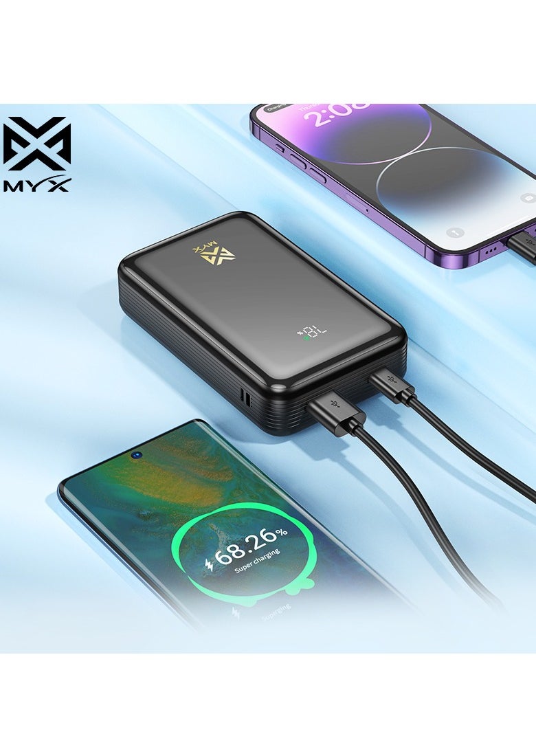 MYX - Power Bank 20000mAh MY21A 22.5W, High-Performance Portable Charger, Black - Image 1