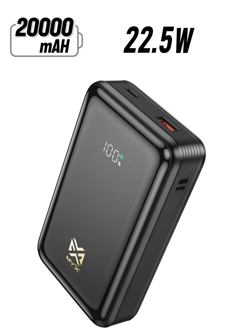 MYX - Power Bank 20000mAh MY21A 22.5W, High-Performance Portable Charger, Black - Image 1
