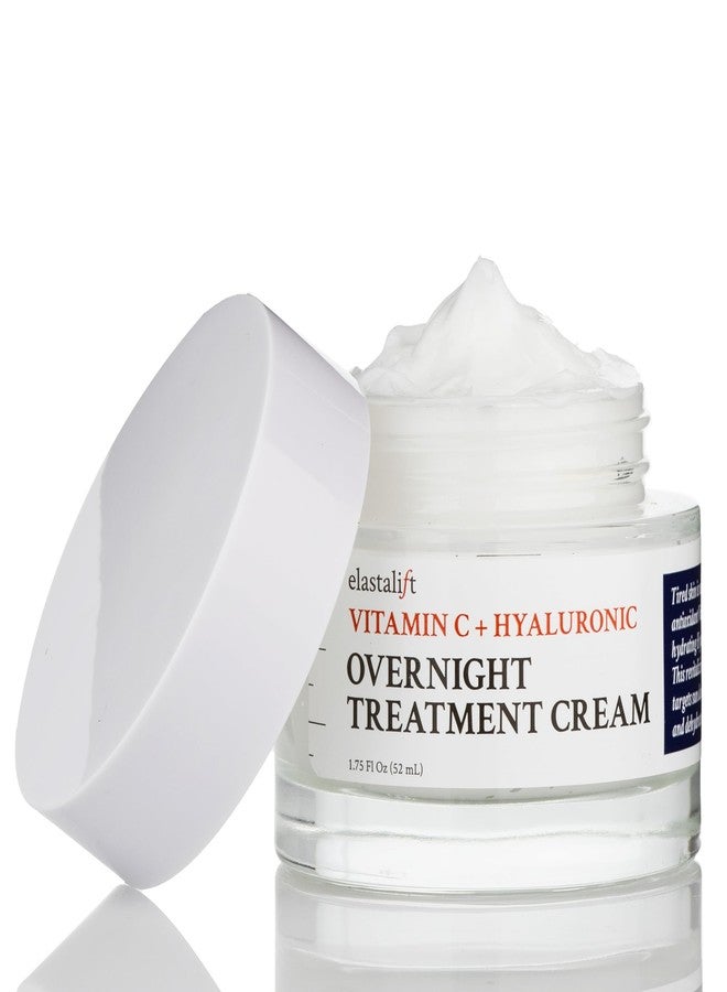 Elastalift Renewing Night Cream | Brightening Vitamin C Cream + Hyaluronic Acid Moisturizer For Face | Oil-Free Overnight Correcting Facial Treatment Night Lotion | Skin Care Face Cream, 1.75 Fl Oz - Image 2