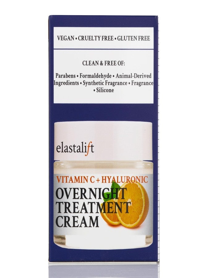 Elastalift Renewing Night Cream | Brightening Vitamin C Cream + Hyaluronic Acid Moisturizer For Face | Oil-Free Overnight Correcting Facial Treatment Night Lotion | Skin Care Face Cream, 1.75 Fl Oz - Image 5