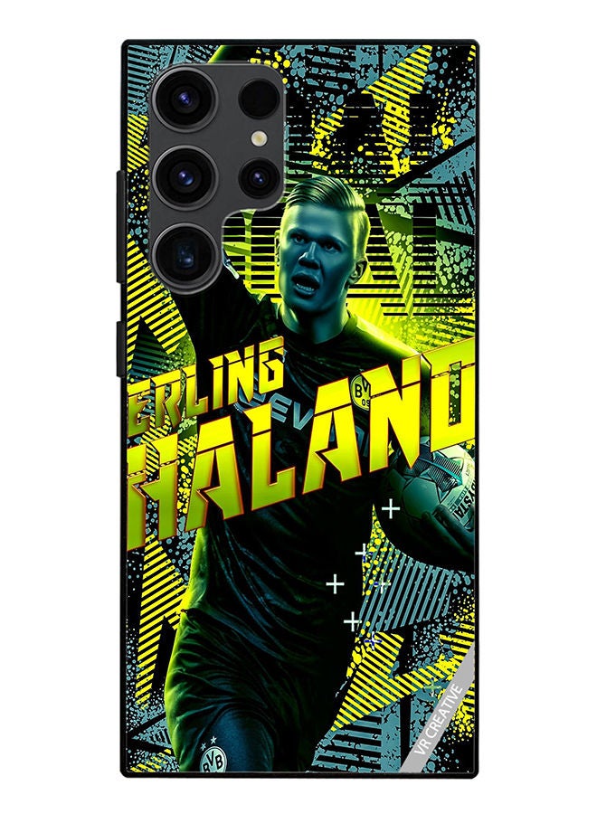 VR CREATIVE Protective Case Cover For Samsung Galaxy S23 Ultra 5G Haaland Design Multicolour - Image 1