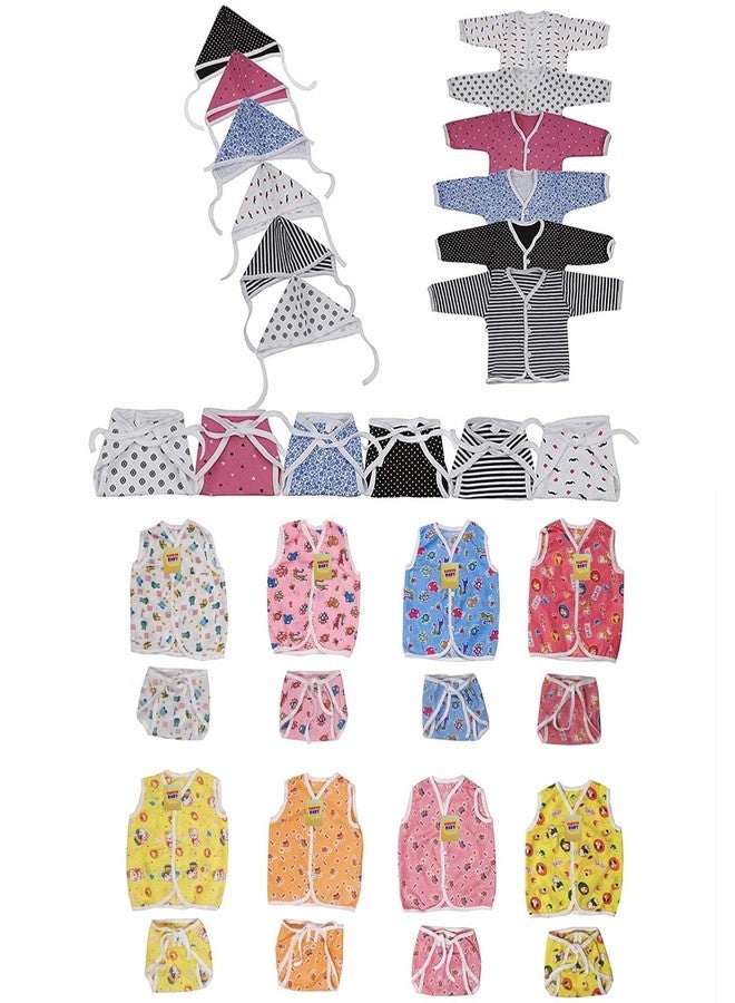 Infantbond 34 In 1 New Born Baby Boy's & Baby Girl's Clothing Set(0-3 Months) - Multicolor - Image 1