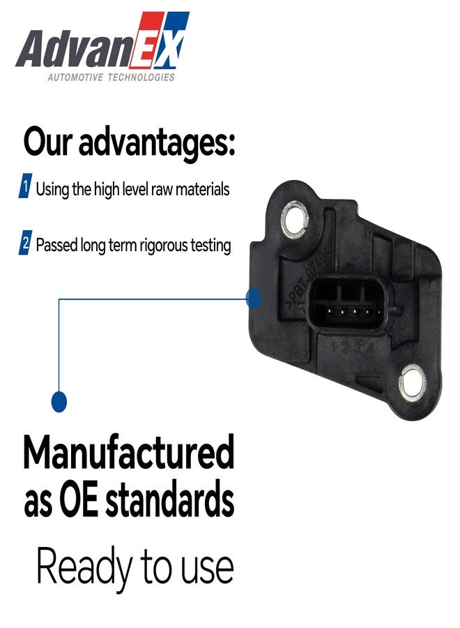 AdvanEX 226805RB0A Mass Air Flow Sensor MAF Compatible with Infiniti QX60 Nissan Altima/Juke/Kicks/Maxima/Murano/Pathfinder/Rogue/Sentra/Versa Replaces 22680BV80B 1581703 - Image 4