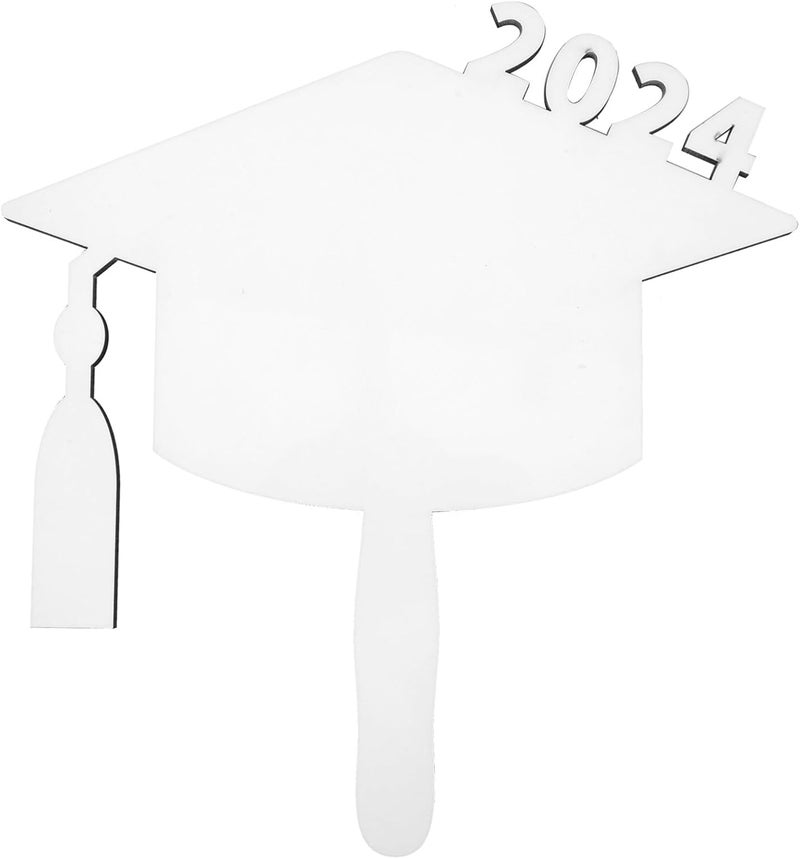VOSAREA Sublimation Blank Graduation Photo Frame Handheld Supplies for Graduation Parties Density Board for Home Decor and Memorable Displays - Image 1