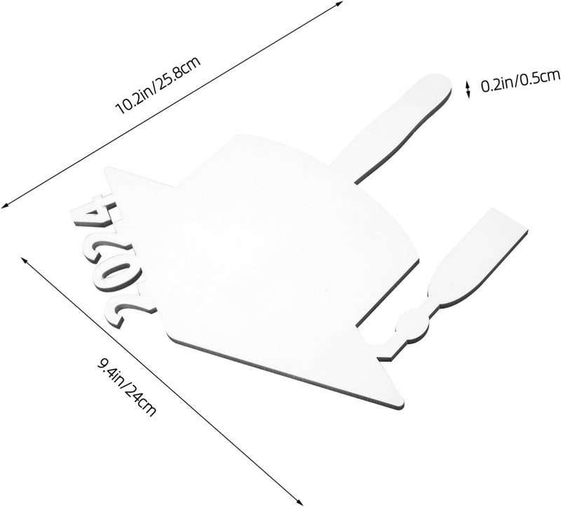 VOSAREA Sublimation Blank Graduation Photo Frame Handheld Supplies for Graduation Parties Density Board for Home Decor and Memorable Displays - Image 2