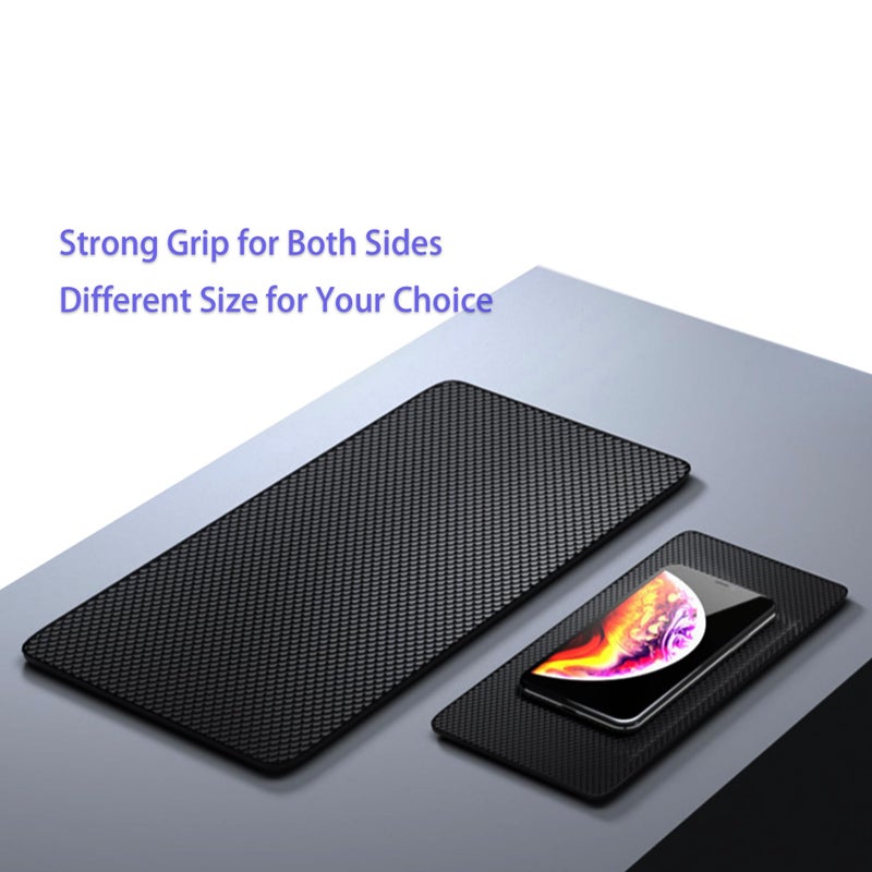 PIPJOY Car Dashboard Stick-On Placing Mat, Adhesive Silicone Pad for Car Interior, Cell Phone & Small Item Holder - Strong Viscosity, Washable& Reusable (Medium) - Image 3