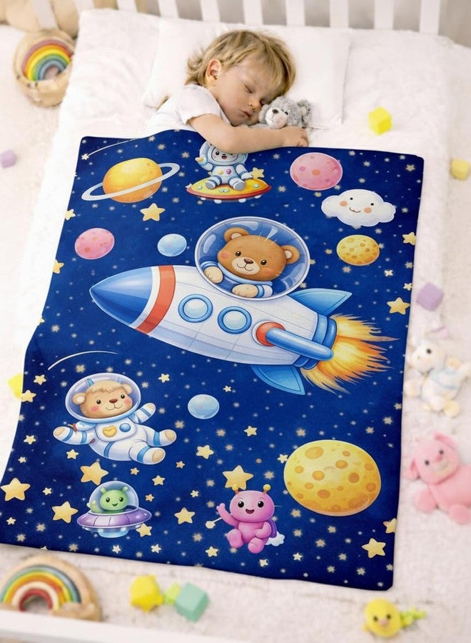 FRIDO Baby Blanket, ABC Animal Print, Cotton, Soft and Skin Friendly, All Season, Multicolor, 85 x 110 CM, 0-4 Years (Blue) - Image 1