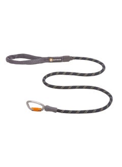 Ruffwear, Knot-a-Leash, Reflective Rope Dog Leash with Swiveling Carabiner, Obsidian Black, Small