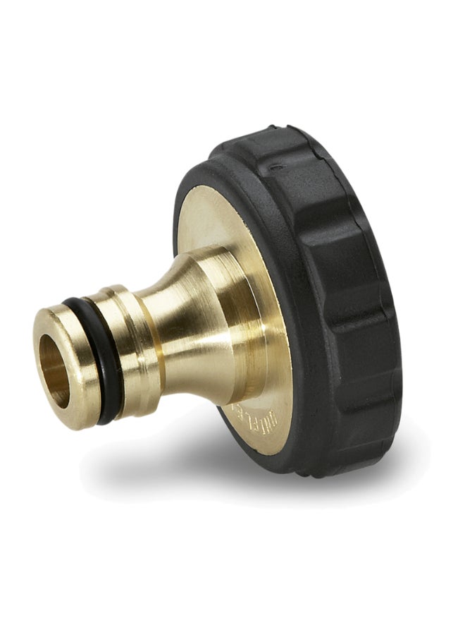 KARCHER موصل صنبور نحاسي لصنابير 1 بوصة (G1) ، معدني ثقيل مع قبضة مطاطية