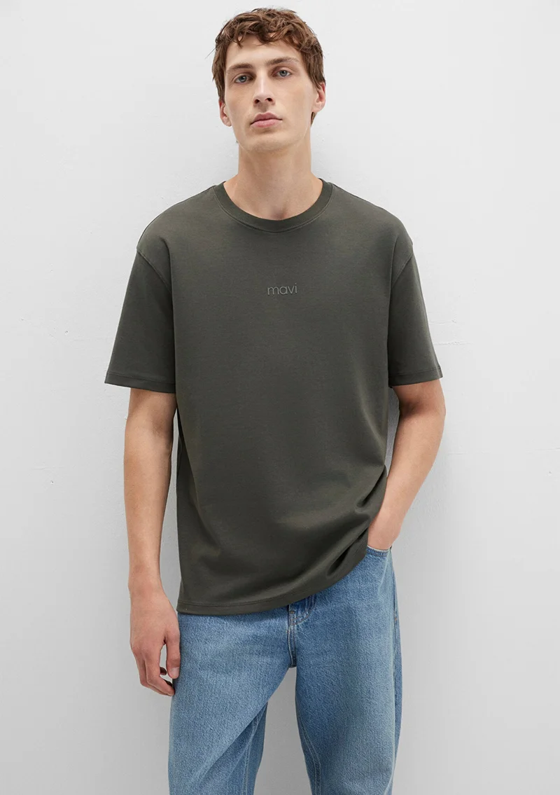مافي Mavi Printed Khaki T-Shirt