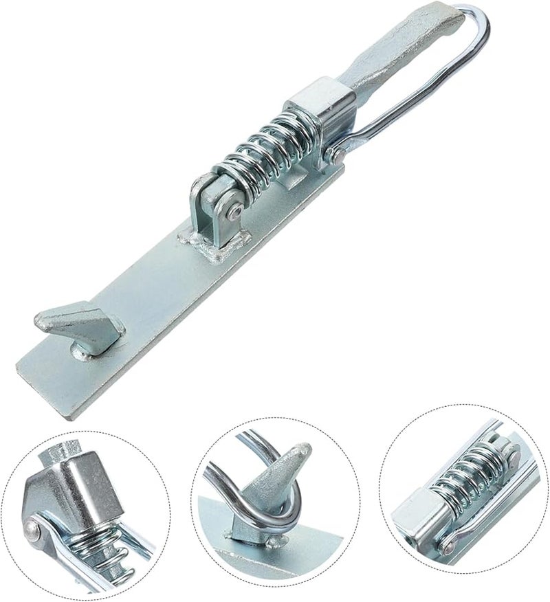 Heavy Duty Spring Hasp Lock for Trailer Hitch Carbon Steel Secure Transport Accessory - Image 5