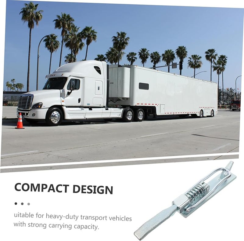 Heavy Duty Spring Hasp Lock for Trailer Hitch Carbon Steel Secure Transport Accessory - Image 3