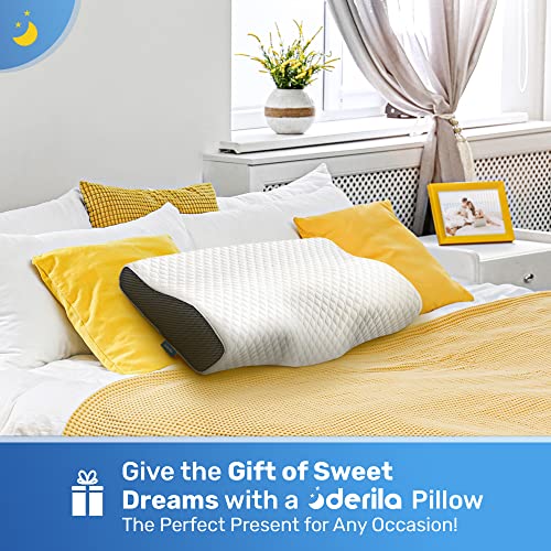 Derila Cervical Neck Pillow for Sleeping - Support Pillow for Back, Stomach, Side Sleeper Contour Memory Foam Pillows for Shoulder Relief, for Women 19.7" x 11.8" x 3.9" - Image 5