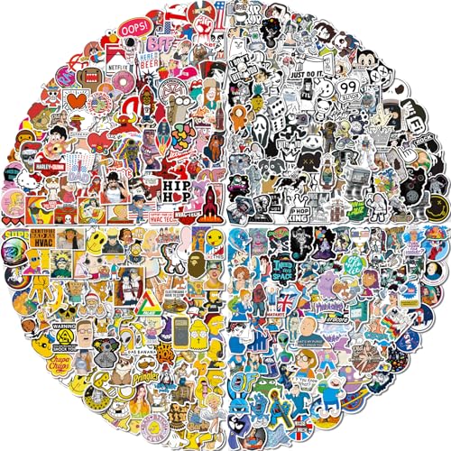Arme Stickers Pack, 400 PCS Cool Stickers Decals, Random Sticker for Waterbottles Laptop Computer Vinyl Waterproof Sticker, Skateboard Stickers for Adults - Image 1