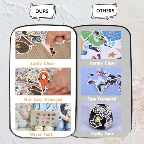 Arme Stickers Pack, 400 PCS Cool Stickers Decals, Random Sticker for Waterbottles Laptop Computer Vinyl Waterproof Sticker, Skateboard Stickers for Adults - Image 3