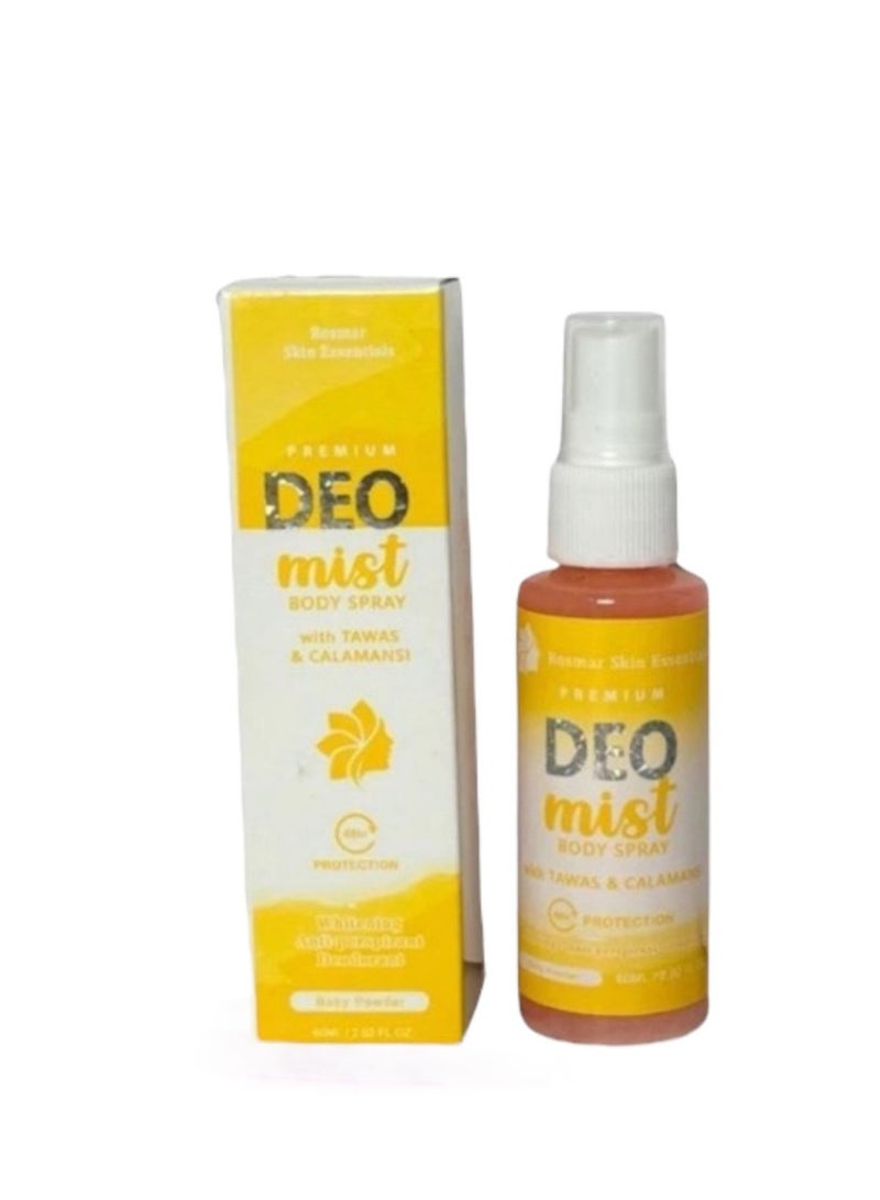 ROSMAR Premium deo mist with tawas and calamansi 60ml