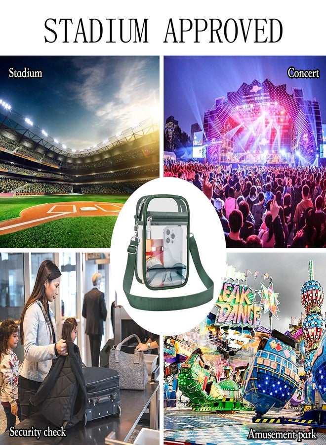 USPECLARE Clear Purse Stadium Clear Messenger Bag Stadium Approved for Men and Women Clear CrossBody Bag - Image 2