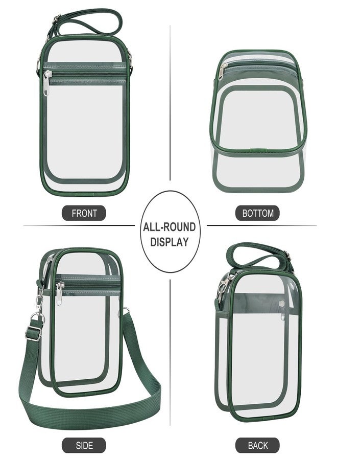USPECLARE Clear Purse Stadium Clear Messenger Bag Stadium Approved for Men and Women Clear CrossBody Bag - Image 3