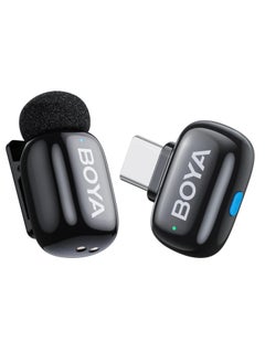 Boyamini Wireless Lavalier Microphone for USB-C Devices | Ultra Mini Mic with All-IN-ONE Charging Case, AI Voice Change, Lapel Microphone for Recording & Live Streaming