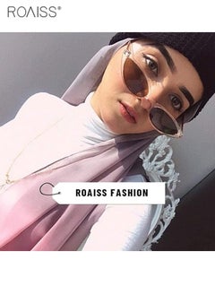 roaiss Women's Fashionable Dust Headscarf 2 Pieces Set Multipurpose Magic Headscarf Fashion Hot Diamond Sarong Gradient Headscarf  - Image 5