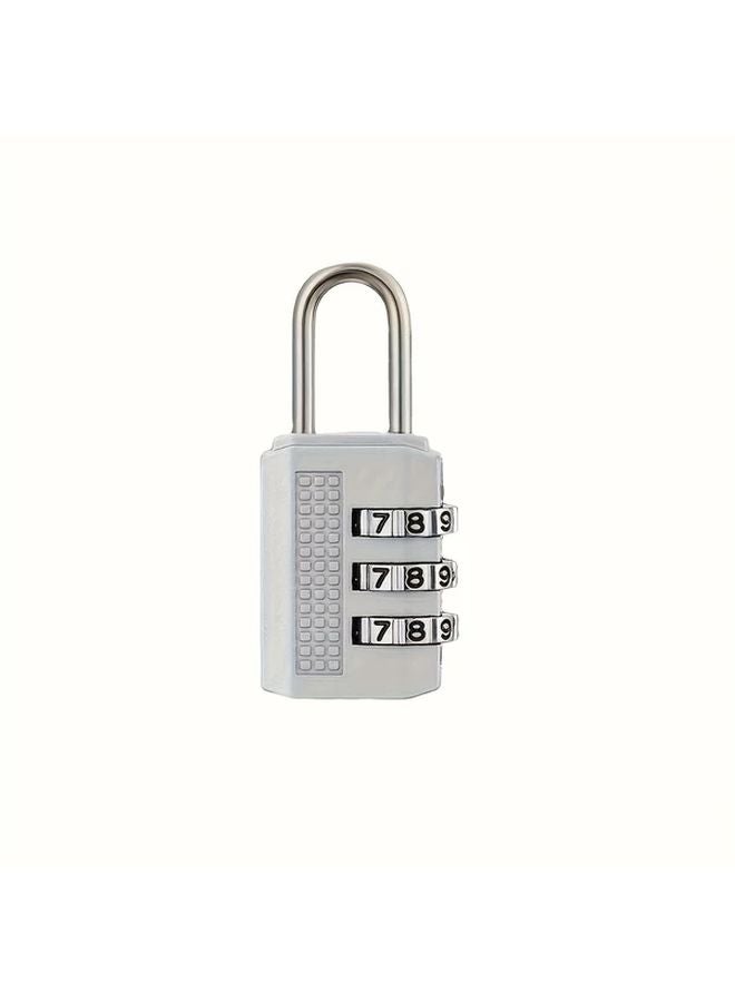 Silvery Mini Luggage Bag Backpack With Alloy Digital Password Lock Changeable Code For Travel - Image 1
