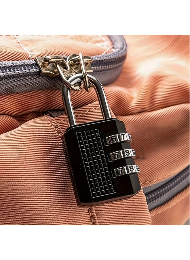 Silvery Mini Luggage Bag Backpack With Alloy Digital Password Lock Changeable Code For Travel - Image 5