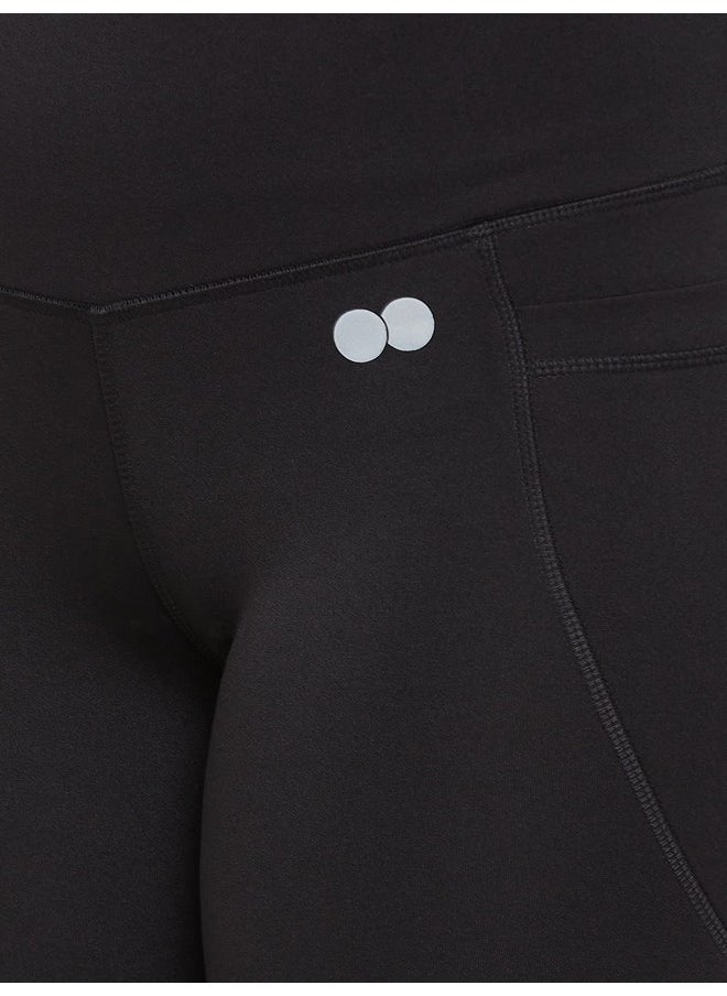 Clovia Women'S Comfort-Fit High Waist Flared Yoga Pants (Ab0090A13_Black_Xl)  - Image 3