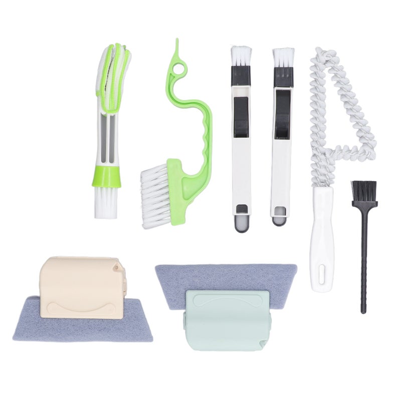 8Pcs Groove Cleaning Tool Shutter Household Appliance Corner Crevice Cleaning Brush for Kitchen Bathroom - Image 1