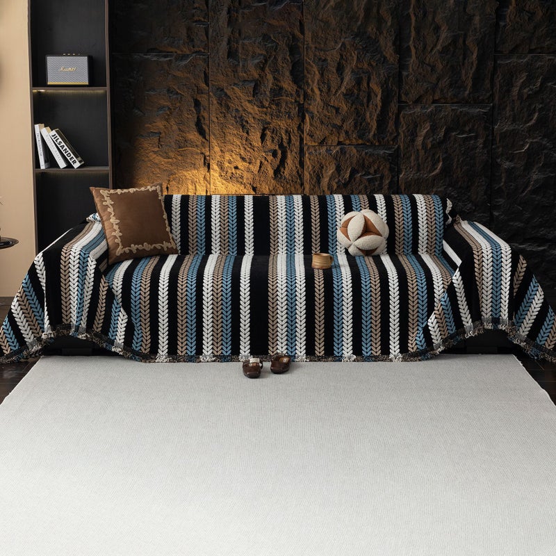 Chenille Sofa Towel, Retro And High-End, Universal Anti-Slip Cover Cloth For All Seasons, Universal Full Cover Cover, Sofa Cushion Cloth - Image 5
