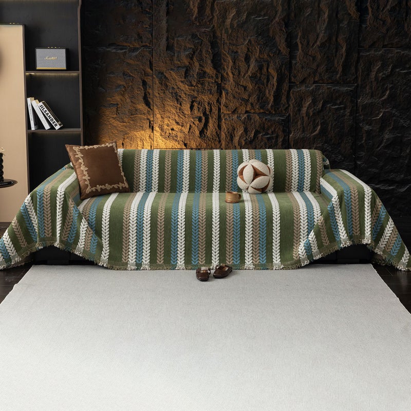 Chenille Sofa Towel, Retro And High-End, Universal Anti-Slip Cover Cloth For All Seasons, Universal Full Cover Cover, Sofa Cushion Cloth - Image 3