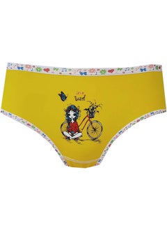 Hepsine Rakip Rival to All 12LI Girl's Cotton Panties Lycra Slip Printed Colorful  - Image 5