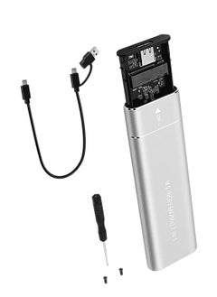 X-PRO5 M.2 ssd Enclosure usb 3.1 Support M Key B with M Key Lightweight Compact Hard Drive Case for External Box Spare Parts Devices Silver 10G  - Image 1