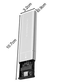 X-PRO5 M.2 ssd Enclosure usb 3.1 Support M Key B with M Key Lightweight Compact Hard Drive Case for External Box Spare Parts Devices Silver 10G  - Image 2