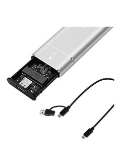 X-PRO5 M.2 ssd Enclosure usb 3.1 Support M Key B with M Key Lightweight Compact Hard Drive Case for External Box Spare Parts Devices Silver 10G  - Image 3