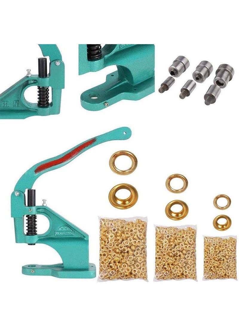 DIY Crafts DIY Crafts CTDIYHI54604 Hand Press Grommet Machine Grommets Eyelet Tool Kit 3 Die Hand Press Grommet Machine 024  - Image 5