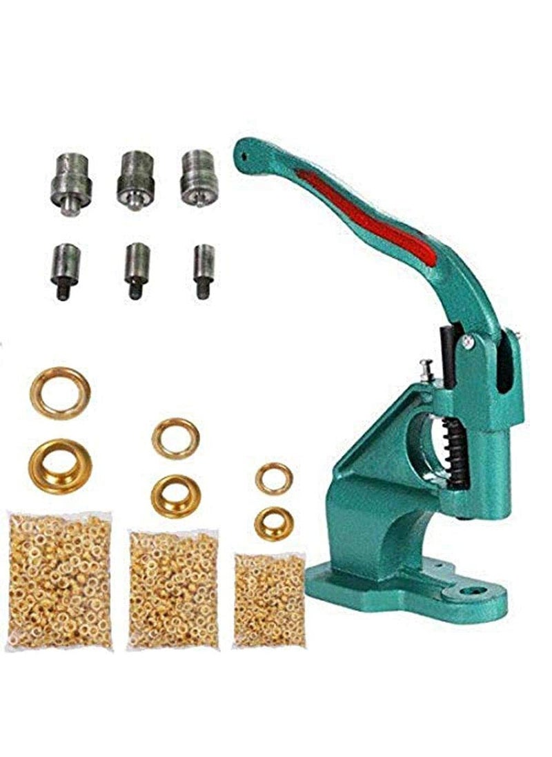 DIY Crafts DIY Crafts CTDIYHI54604 Hand Press Grommet Machine Grommets Eyelet Tool Kit 3 Die Hand Press Grommet Machine 024  - Image 1