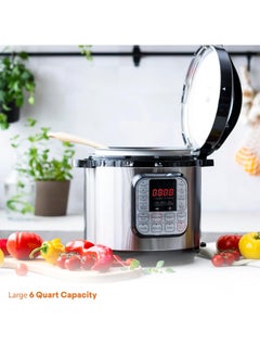 Generic Smart Electric Pressure Cooker Pro 6 Liter,Stainless Steel,Silver  - Image 2