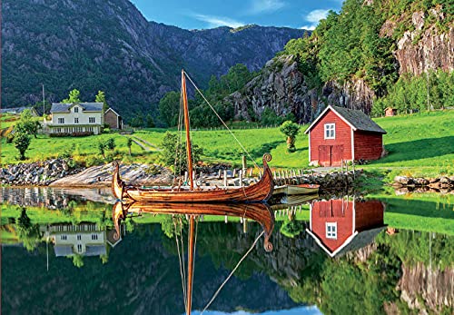 Educa Viking Ship 1500 Piece Jigsaw Puzzle Puzzle Glue Included Completed Image Measures 335 x 235 Ages 14 18006 - Image 5