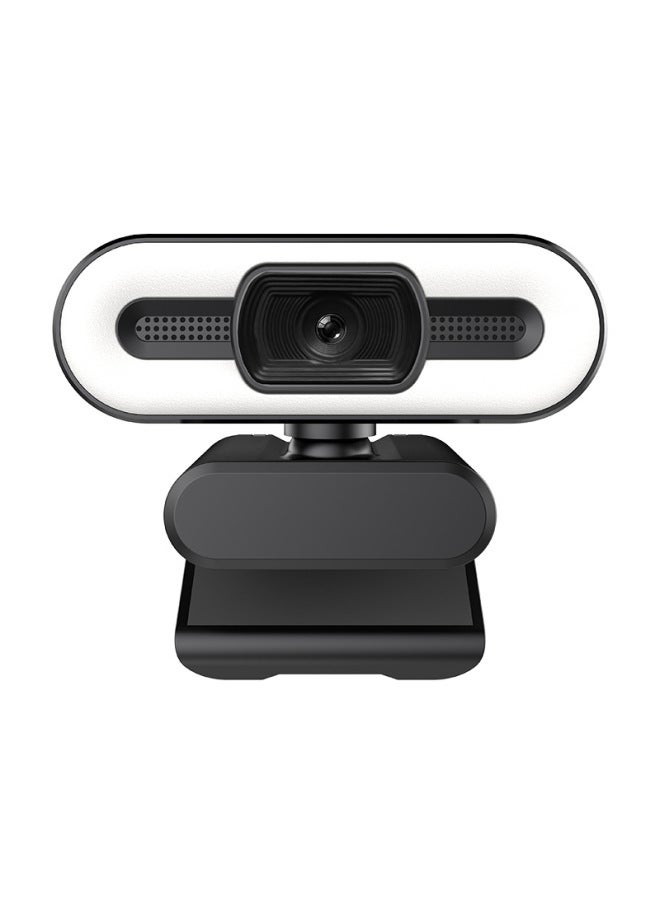 Plug And Play Portable USB Computer Camera Remote Video Live Beauty Camera USB HD Camera-Colour:Genie 4k Infinitely Variable Three-color Beauty Fill Light - Image 5