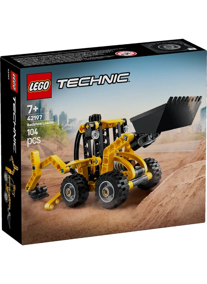 LEGO LEGO - Technic Backhoe Loader 104 Pieces - 42197  - Image 1